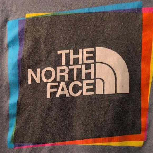 The North Face Blue T-Shirt with Multicolor Logo - Picture 3 of 4